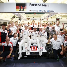 Porsche 919 Hybrid, Porsche Team: Brendon Hartley, Mark Webber, Timo Bernhard (l-r)