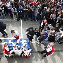 Porsche Team: Brendon Hartley, Mark Webber, Timo Bernhard (l-r)