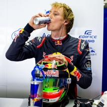 SAO PAULO, BRAZIL - NOVEMBER 11:  Brendon Hartley of Scuderia Toro Rosso and New Zealand during qualifying for the Formula One Grand Prix of Brazil at Autodromo Jose Carlos Pace on November 11, 2017 in Sao Paulo, Brazil.  (Photo by Peter Fox/Getty Images) // Getty Images / Red Bull Content Pool  // P-20171111-01422 // Usage for editorial use only // Please go to www.redbullcontentpool.com for further information. //