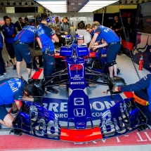 NORTHAMPTON, ENGLAND - JULY 06:  Brendon Hartley of Scuderia Toro Rosso and New Zealand during practice for the Formula One Grand Prix of Great Britain at Silverstone on July 6, 2018 in Northampton, England.  (Photo by Peter Fox/Getty Images) // Getty Images / Red Bull Content Pool  // AP-1W6PSSZVN1W11 // Usage for editorial use only // Please go to www.redbullcontentpool.com for further information. //