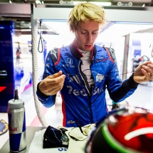 HOCKENHEIM, GERMANY - JULY 20:  Brendon Hartley of Scuderia Toro Rosso and New Zealand during practice for the Formula One Grand Prix of Germany at Hockenheimring on July 20, 2018 in Hockenheim, Germany.  (Photo by Peter Fox/Getty Images) // Getty Images / Red Bull Content Pool  // AP-1WB6VT8ES2111 // Usage for editorial use only // Please go to www.redbullcontentpool.com for further information. //