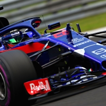 BUDAPEST, HUNGARY - JULY 27: Brendon Hartley of New Zealand driving the (28) Scuderia Toro Rosso STR13 Honda on track during practice for the Formula One Grand Prix of Hungary at Hungaroring on July 27, 2018 in Budapest, Hungary.  (Photo by Mark Thompson/Getty Images) // Getty Images / Red Bull Content Pool  // AP-1WDGPVUZ52511 // Usage for editorial use only // Please go to www.redbullcontentpool.com for further information. //