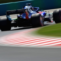 BUDAPEST, HUNGARY - JULY 28:  Brendon Hartley of New Zealand driving the (28) Scuderia Toro Rosso STR13 Honda on track during final practice for the Formula One Grand Prix of Hungary at Hungaroring on July 28, 2018 in Budapest, Hungary.  (Photo by Mark Thompson/Getty Images) // Getty Images / Red Bull Content Pool  // AP-1WDSF2VSD2511 // Usage for editorial use only // Please go to www.redbullcontentpool.com for further information. //