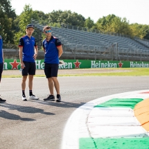 MONZA, ITALY - AUGUST 30:  Brendon Hartley of Scuderia Toro Rosso and New Zealand during previews ahead of the Formula One Grand Prix of Italy at Autodromo di Monza on August 30, 2018 in Monza, Italy.  (Photo by Peter Fox/Getty Images) // Getty Images / Red Bull Content Pool  // AP-1WRCP8YHD2511 // Usage for editorial use only // Please go to www.redbullcontentpool.com for further information. //