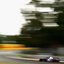 MONZA, ITALY - AUGUST 31: Brendon Hartley of New Zealand driving the (28) Scuderia Toro Rosso STR13 Honda on track during practice for the Formula One Grand Prix of Italy at Autodromo di Monza on August 31, 2018 in Monza, Italy.  (Photo by Dan Istitene/Getty Images) // Getty Images / Red Bull Content Pool  // AP-1WRPZS2GW2111 // Usage for editorial use only // Please go to www.redbullcontentpool.com for further information. //