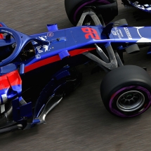 SOCHI, RUSSIA - SEPTEMBER 28:  Brendon Hartley of New Zealand driving the (28) Scuderia Toro Rosso STR13 Honda on track during practice for the Formula One Grand Prix of Russia at Sochi Autodrom on September 28, 2018 in Sochi, Russia.  (Photo by Charles Coates/Getty Images) // Getty Images / Red Bull Content Pool  // AP-1X1R1VUE12511 // Usage for editorial use only // Please go to www.redbullcontentpool.com for further information. //