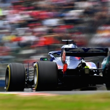 SUZUKA, JAPAN - OCTOBER 05: Brendon Hartley of New Zealand driving the (28) Scuderia Toro Rosso STR13 Honda on track during practice for the Formula One Grand Prix of Japan at Suzuka Circuit on October 5, 2018 in Suzuka.  (Photo by Clive Mason/Getty Images) // Getty Images / Red Bull Content Pool  // AP-1X3WKHDA12111 // Usage for editorial use only // Please go to www.redbullcontentpool.com for further information. //