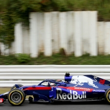 SUZUKA, JAPAN - OCTOBER 05: Brendon Hartley of New Zealand driving the (28) Scuderia Toro Rosso STR13 Honda on track during practice for the Formula One Grand Prix of Japan at Suzuka Circuit on October 5, 2018 in Suzuka.  (Photo by Charles Coates/Getty Images) // Getty Images / Red Bull Content Pool  // AP-1X3Y6BGW52511 // Usage for editorial use only // Please go to www.redbullcontentpool.com for further information. //