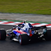 SUZUKA, JAPAN - OCTOBER 06: Brendon Hartley of New Zealand driving the (28) Scuderia Toro Rosso STR13 Honda on track during qualifying for the Formula One Grand Prix of Japan at Suzuka Circuit on October 6, 2018 in Suzuka.  (Photo by Clive Mason/Getty Images) // Getty Images / Red Bull Content Pool  // AP-1X4893KBW1W11 // Usage for editorial use only // Please go to www.redbullcontentpool.com for further information. //