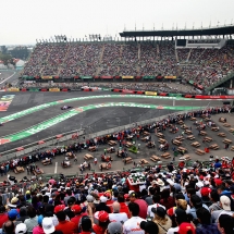 MEXICO CITY, MEXICO - OCTOBER 27:  A general view of Brendon Hartley of New Zealand driving the (28) Scuderia Toro Rosso STR13 Honda and Pierre Gasly of France and Scuderia Toro Rosso driving the (10) Scuderia Toro Rosso STR13 Honda on track during qualifying for the Formula One Grand Prix of Mexico at Autodromo Hermanos Rodriguez on October 27, 2018 in Mexico City, Mexico.  (Photo by Peter Fox/Getty Images) // Getty Images / Red Bull Content Pool  // AP-1XB5JP6T91W11 // Usage for editorial use only // Please go to www.redbullcontentpool.com for further information. //