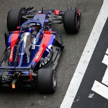 SHANGHAI, CHINA - APRIL 14: Brendon Hartley of New Zealand driving the (28) Scuderia Toro Rosso STR13 Honda on track during final practice for the Formula One Grand Prix of China at Shanghai International Circuit on April 14, 2018 in Shanghai, China.  (Photo by Charles Coates/Getty Images) // Getty Images / Red Bull Content Pool  // AP-1VBYMGRJW1W11 // Usage for editorial use only // Please go to www.redbullcontentpool.com for further information. //