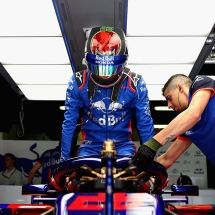 MONTMELO, SPAIN - MAY 11:  Brendon Hartley of New Zealand and Scuderia Toro Rosso prepares to drive in the garage during practice for the Spanish Formula One Grand Prix at Circuit de Catalunya on May 11, 2018 in Montmelo, Spain.  (Photo by Dan Istitene/Getty Images) // Getty Images / Red Bull Content Pool  // AP-1VMMVG7YD2111 // Usage for editorial use only // Please go to www.redbullcontentpool.com for further information. //