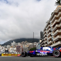 MONTE-CARLO, MONACO - MAY 24: Brendon Hartley of New Zealand driving the (28) Scuderia Toro Rosso STR13 Honda on track during practice for the Monaco Formula One Grand Prix at Circuit de Monaco on May 24, 2018 in Monte-Carlo, Monaco.  (Photo by Dan Mullan/Getty Images) // Getty Images / Red Bull Content Pool  // AP-1VRUBDKK12111 // Usage for editorial use only // Please go to www.redbullcontentpool.com for further information. //