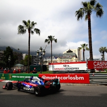 MONTE-CARLO, MONACO - MAY 24: Brendon Hartley of New Zealand driving the (28) Scuderia Toro Rosso STR13 Honda on track during practice for the Monaco Formula One Grand Prix at Circuit de Monaco on May 24, 2018 in Monte-Carlo, Monaco.  (Photo by Mark Thompson/Getty Images) // Getty Images / Red Bull Content Pool  // AP-1VRVYJVDD2111 // Usage for editorial use only // Please go to www.redbullcontentpool.com for further information. //