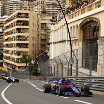 MONTE-CARLO, MONACO - MAY 27: Brendon Hartley of New Zealand driving the (28) Scuderia Toro Rosso STR13 Honda on track during the Monaco Formula One Grand Prix at Circuit de Monaco on May 27, 2018 in Monte-Carlo, Monaco.  (Photo by Dan Istitene/Getty Images) // Getty Images / Red Bull Content Pool  // AP-1VSUPEAK91W11 // Usage for editorial use only // Please go to www.redbullcontentpool.com for further information. //