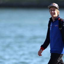 MONTREAL, QC - JUNE 08:  Brendon Hartley of New Zealand and Scuderia Toro Rosso arrives at the circuit before practice for the Canadian Formula One Grand Prix at Circuit Gilles Villeneuve on June 8, 2018 in Montreal, Canada.  (Photo by Charles Coates/Getty Images) // Getty Images / Red Bull Content Pool  // AP-1VWQCU3U92111 // Usage for editorial use only // Please go to www.redbullcontentpool.com for further information. //