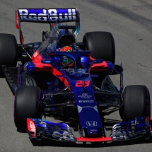 MONTREAL, QC - JUNE 08: Brendon Hartley of New Zealand driving the (28) Scuderia Toro Rosso STR13 Honda on track during practice for the Canadian Formula One Grand Prix at Circuit Gilles Villeneuve on June 8, 2018 in Montreal, Canada.  (Photo by Dan Istitene/Getty Images) // Getty Images / Red Bull Content Pool  // AP-1VWRTKTWN2111 // Usage for editorial use only // Please go to www.redbullcontentpool.com for further information. //